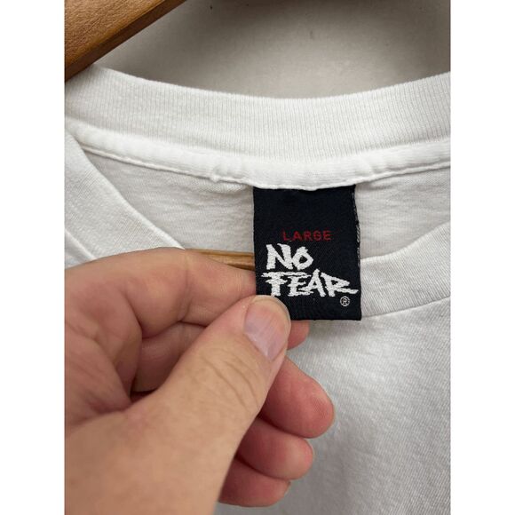 Vintage No Fear 90s Y2K Who Needs Friends at 300 MPH Size XL Shirt Racing Funny - Picture 6 of 6